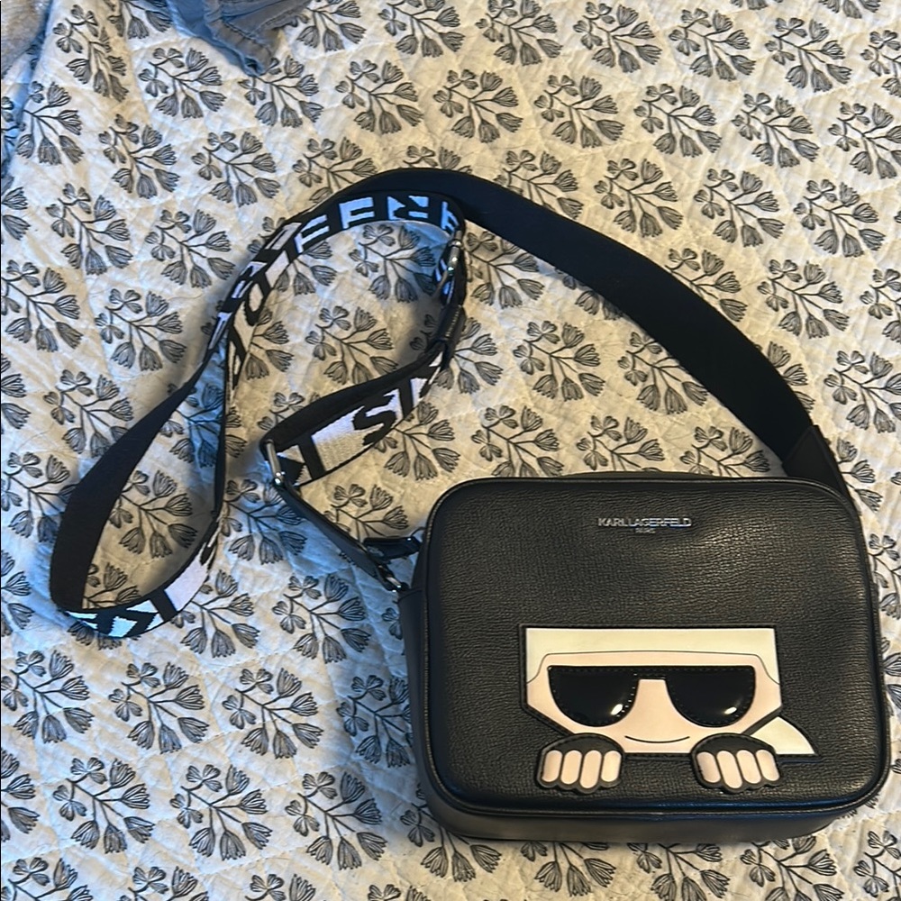 Karl Lagerfeld Black Crossbody Bag